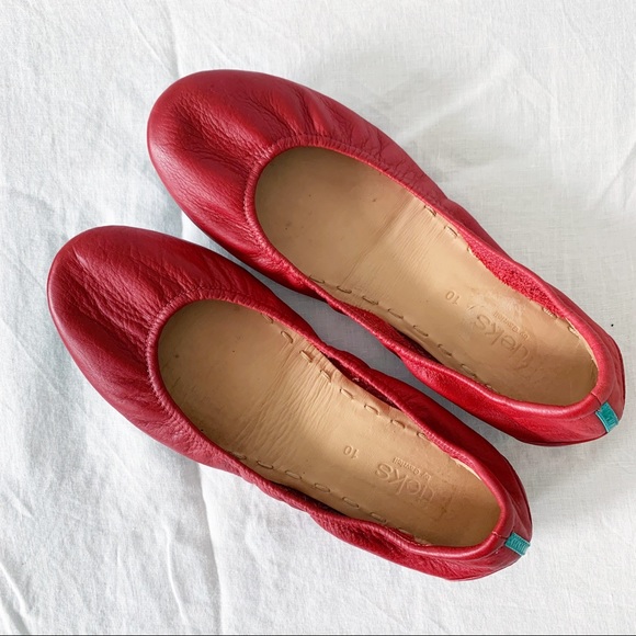 Tieks Shoes - Tieks Cardinal Red Ballet Flats